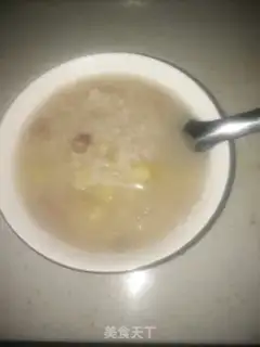 Make Potato peanut rice congee step 6