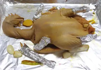 Make A home-based roast chicken step 9