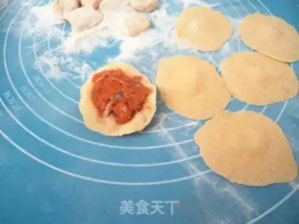 Make Pumpkin carrot pork dumplings step 9