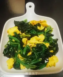 Make Spinach fried eggs step 12