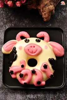 Make Cows donut buns step 10