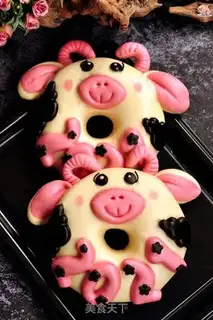 Make Cows donut buns step 11