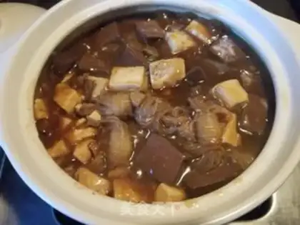 Make Duck blood tofu step 11