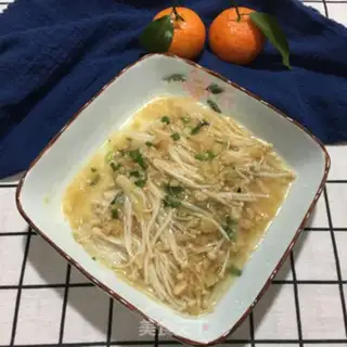 Make Garlic oil and golden mushrooms step 12