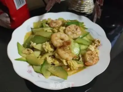 Make Shrimp fried eggs step 14