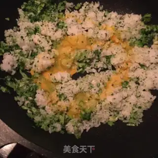 Make Little fresh egg fried rice step 5
