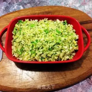 Make Little fresh egg fried rice step 8