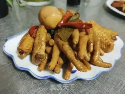 Make Spicy chicken wings, chicken claws step 23