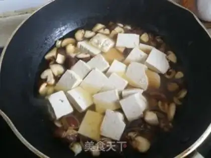 Make Tofu with mushrooms step 5