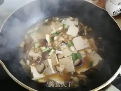 Make Tofu with mushrooms step 6