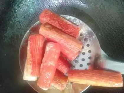 Make Dried crab bar step 8