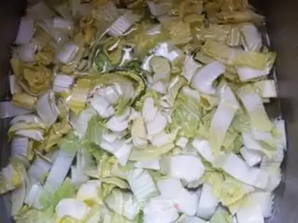 Make Snack cake, shrimp soup step 1