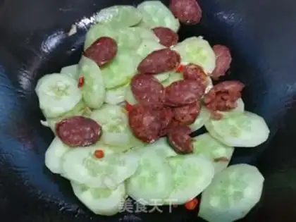 Make Weenie fried cucumber step 4