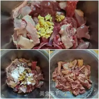 Make Doves with meat rice step 3