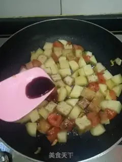 Make Tomato potatoes and tofu step 3