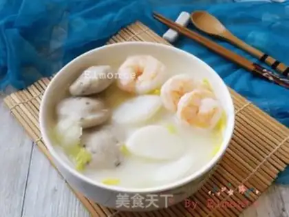 Make Snack cake, shrimp soup step 9