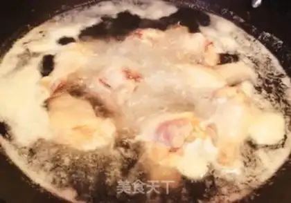 Make Beer, white mushroom, chicken wings step 1