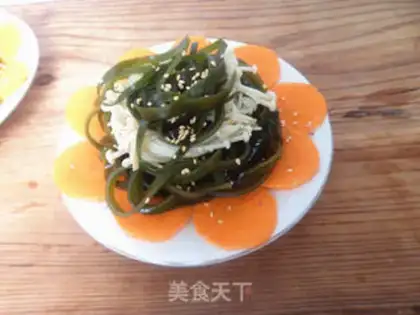 Make Golden mushrooms mixed with seaweed step 10