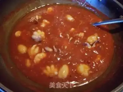 Make Seafood tomato pasta step 13