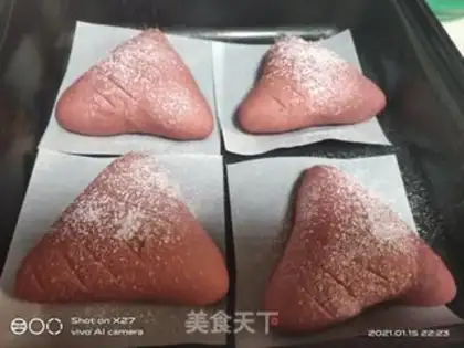 Make The red bean bread step 15