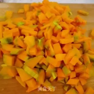 Make Pumpkin porridge step 1