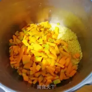 Make Pumpkin porridge step 2