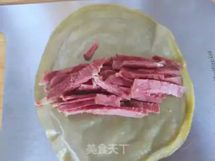 Make Pancake and beef step 7