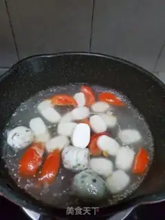 Make Ink fish ball pastry soup step 3