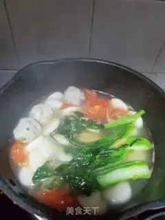 Make Ink fish ball pastry soup step 5