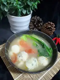 Make Ink fish ball pastry soup step 6
