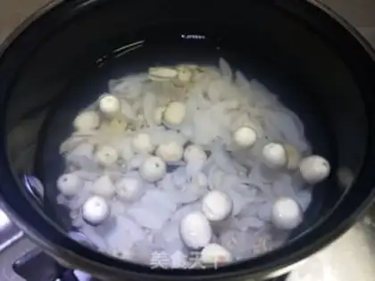 Make Lily rice congee step 4