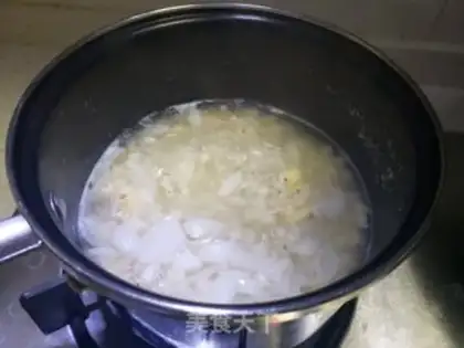 Make Lily rice congee step 5