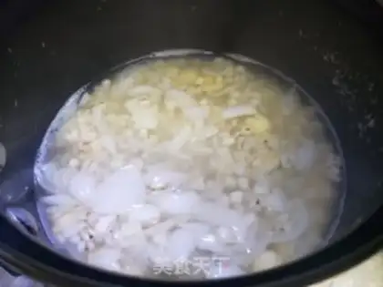 Make Lily rice congee step 6