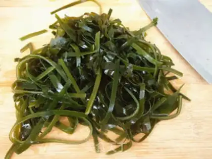 Make Cream chops, seaweed beans step 3