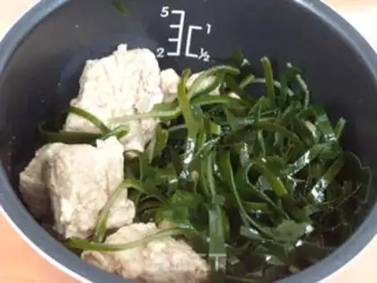Make Cream chops, seaweed beans step 5