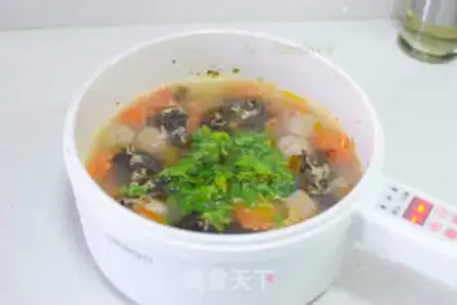 Make Five-coloured fried rice and mariko soup step 8
