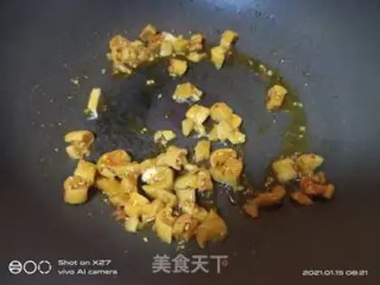 Make radish and rice step 1