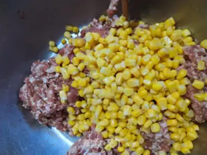 Make Corn buns step 2