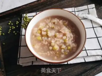 Make Green bean congee step 3