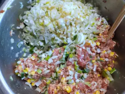 Make Corn buns step 3