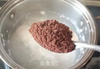 Make Red sugar and egg stew step 4