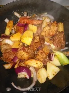 Make Xinjiang chicken step 13