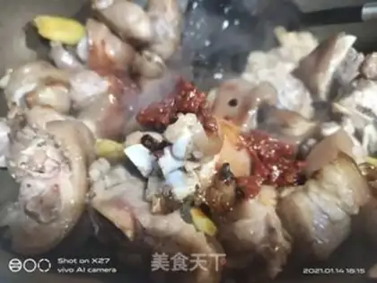 Make Red burning pig hoof step 5