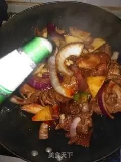 Make Xinjiang chicken step 16