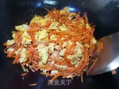 Make Carrot fried goose eggs step 3