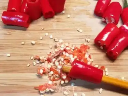 Make ♪ Happy firecrackers and needle mushrooms ♪ step 2
