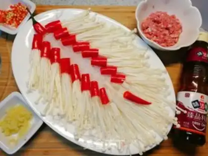 Make ♪ Happy firecrackers and needle mushrooms ♪ step 5