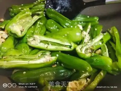 Make Garlic peppers step 3