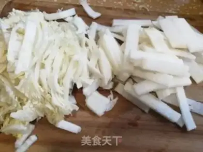 Make Powder radish step 1