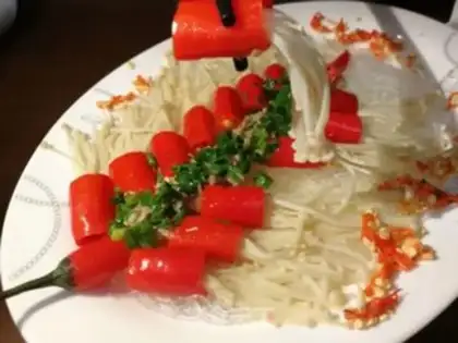 Make ♪ Happy firecrackers and needle mushrooms ♪ step 10